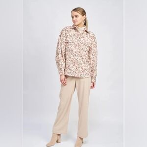 NWT En Saison Eloise Tweed Jacket, Size L